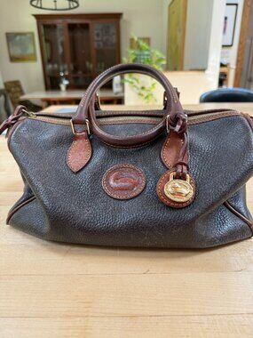 Dooney & Bourke Pebbled leather Vintage Satchel Handbag